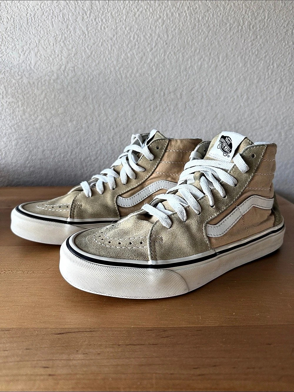 Vans Sk8-Hi Sneakers Tan & White US 6.0